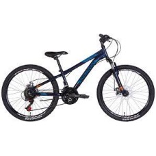  Велосипед 24 Discovery RIDER AM DD 11,5 синьо-оранжевий 2022