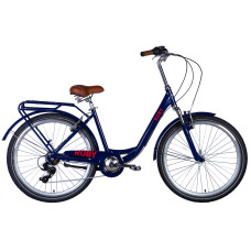 Велосипед 26 Dorozhnik RUBY AM Vbr 17 темно-синій з багажником задн з крылом 2024