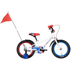 Велосипед 14 Formula RACE 8 белый с красным и синим с крылом Pl 2022