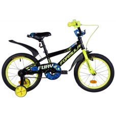  Велосипед 16 Formula FURY 8,5 чорно-жовто-синій 2021