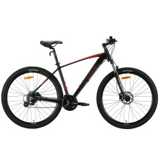 Велосипед 29 Leon TN-80 AM Hydraulic lock out HDD 19 черный с красным (матовый) 2024