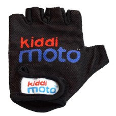 Перчатки детские Kiddimoto на 4-7 лет чёрные с логотипом М