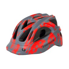 Шлем Green Cycle SPACE INVADER  54-58см серо-красный