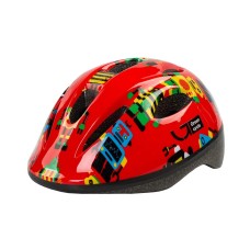 Шлем детский Green Cycle ROBOTS 50-54см красный