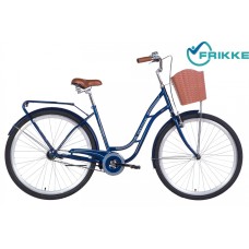 Велосипед 28 Dorozhnik OBSIDIAN 19,5 темно-синій з корзин 2021