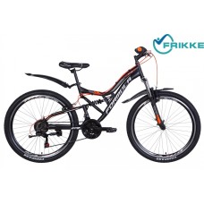 Велосипед 26 Formula ATLAS AM2 Vbr 17 черно-оранжевый с крылом 2021 