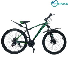 Велосипед 27.5 Leader 17 чорно-зелений