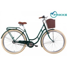 Велосипед 28 Dorozhnik RETRO планет. 19 светло-зеленый багаж, крылья, корзин 2022 SHIMANO NEXUS