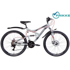 Велосипед 26 Discovery CANYON AM2 DD 17,5 серо-черный крылья 2022 