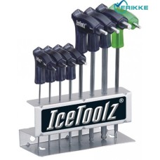 Набор ключей ICE TOOLZ 7M85 шестигранников для мастерской 2x2.5x3x4x5x6x8 мм, с рукоятками и закругленным концом