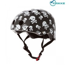Шлем детский Kiddimoto Skullz чёрные с черепами M
