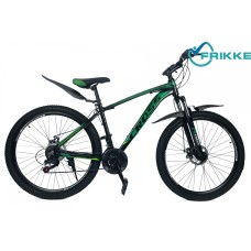 Велосипед 29 Leader 2021 21 чорно-зелений
