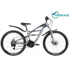 Велосипед 26 Discovery TRON AM2 DD 15 серо-голубой крылья 2022 