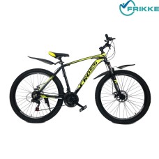 Велосипед 27.5 Leader 19.5 черно-неоново-желто-белый