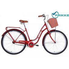 Велосипед 28 Dorozhnik OBSIDIAN 19,5 красный с корзин 2021 