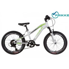 Велосипед 20 Formula BLACKWOOD 1.0 AM Vbr 11,5 бело-зелено-серый 2021 