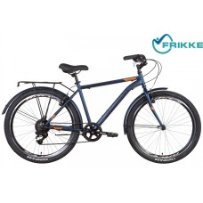 Велосипед 26 Discovery PRESTIGE MAN Vbr 18 темно-синий багаж, крылья 2022 