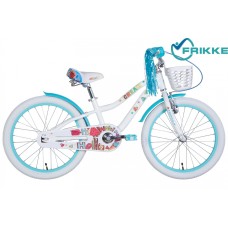 Велосипед 20 Formula CREAM 11 бело-аквамариновый с корзин 2021 