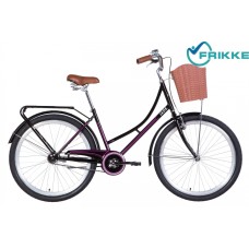 Велосипед 26 Dorozhnik JADE 17 черно-розовый с корзин 2021 