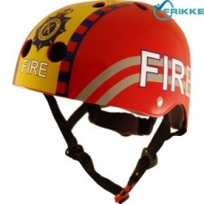 Шлем детский Kiddimoto пожарный красный S