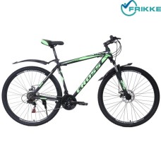 Велосипед 29 Spider 2021 20 черно-зелено-белый