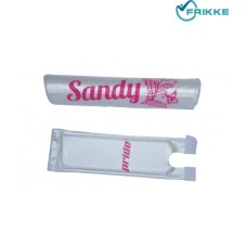 Защита руля и выноса на Sandy бело-розовая