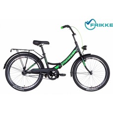 Велосипед 24 Formula SMART Vbr 15 чорно-зелений з багаж з ліхтарем 2021