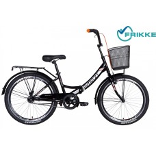 Велосипед 24 Formula SMART Vbr 15 черно-оранжевый с багаж с корзин 2021 